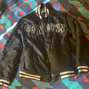 UNIF “Going Down” Varsity Satin Jacket XS rare